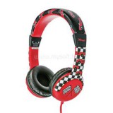 Fejhallgató - Spila Kids Car (gyerekeknek, piros; mikrofon; hangerőszabályzó; 3.5mm jack; nagy-párnás; EN71 szab.) (TRUST_20953)