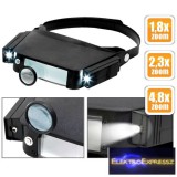 Fejpántos nagyító Led világítással