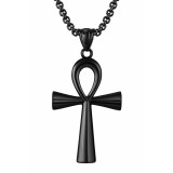 Fekete Ankh kereszt nyaklánc
