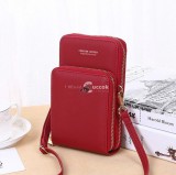 Fekete cipzáros crossbody női táska mindennapi használatra