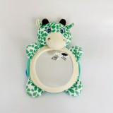 Fekete-Fehér Plüss Babatükör Autóba