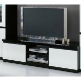 Fekete-fehér TV-szekrény, 150 cm – LM Roma Day