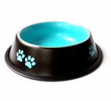 Fekete-kék mintás fémtál