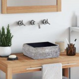 Fekete márvány mosdókagyló 30 x 30 x 13 cm