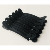 Fekete műanyag hajcsipesz dragon (12db) E-29