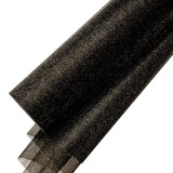 Fekete organza dekoráció tekercs 23,5cmx10m 2396