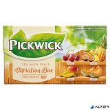 Fekete tea, 20x1,5 g, PICKWICK 'Variációk Narancs' meggy, trópusi gyümölcs, mangó, sárgadinnye