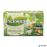 Fekete tea, 20x1,5 g, PICKWICK "Variációk Zöld", narancs, feketeribizli, alma, őszibarack