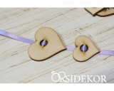 Felfűzhető fa szív, függőleges