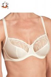 Felina Akciós méretek! - Origin merevítős, csipkés melltartó, vanília