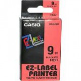 Feliratozógép szalag, 9 mm x 8 m, CASIO, sárga-fekete