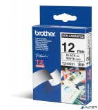 Feliratozógép szalag, matt, 12 mm x 8 m, BROTHER, "TZe-N231" fehér-fekete