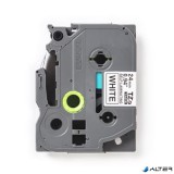 Feliratozógép szalag, önlamináló, 24 mm x 8 m, BROTHER "TZe-SL251", fehér-fekete