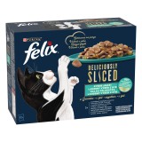 Félix Felix Deliciously Sliced halas válogatás aszpikban 12 x 80 g
