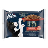 Félix Felix Deliciously Sliced házias válogatás aszpikban 12 x (4 x 80 g)
