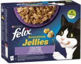 Félix Felix Sensations Jellies alutasakos macskaeledel – Vegyes válogatás aszpikban – Multipack (9 karton | 108 alutasak | 108 x 85 g) 9.18kg
