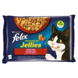 Félix Felix Sensations Jellies Házias Válogatás marhával, csirkével 12 x (4 x 85 g)