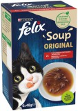 Félix Felix Soup házias, húsos válogatás leveses szószban macskáknak (6 x 48 g) 290gr