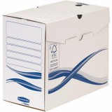 FELLOWES "Bankers Box Basic" kék-fehér színű A4 150 mm vastag archiválódoboz