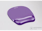 Fellowes "Crystal SoftGel" egéralátét géltöltésű csuklótámasszal, lila