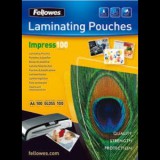 FELLOWES laminálógéphez fényes meleglamináló fólia 100 mikron, A3 (IFW53512) (IFW53512)