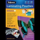 FELLOWES laminálógéphez fényes, öntapadó meleglamináló fólia 80 mikron, A4 (IFW53022) (IFW53022)
