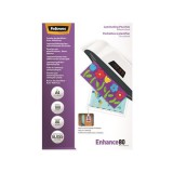 Fellowes meleglamináló fólia (100 db, A4, fényes, öntapadó, 80 mikron)
