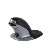 Fellowes Penguin Ambidextrous Vertical Small Wireless Mouse Black/Silver 9894901