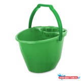 Felmosó vödör 11 literes ovális csavaró kosárral zöld Bonus_B099