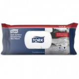 Felületfertőtlenítő tisztítókendő, nedves, 1 rétegű, 60 lap, visszazárható csomag, TORK, citrus [60 lap]
