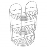 Fém 3 részes félkör alakú polc