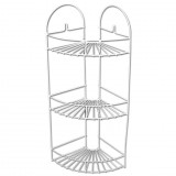 Fém 3 részes nagy sarokpolc