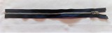 Fém bontható cipzár - húzózár, sötétkék színű, 35 cm hosszú