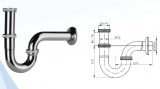 Fém csőszifon 32mm átmérővel