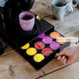 Fém kávékapszula tartó, 20 db Dolce Gusto kapszulákhoz, 30 x 24 x 7 cm