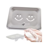 Fém szappantartó fürdőszoba polccal