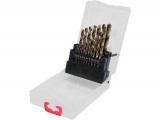 Fémcsigafúró készlet 19 részes 1-10 mm HSS Co