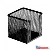 Fémhálós kockatömbtartó 10x10x8cm, Bluering(R) fekete