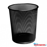 Fémhálós papírkosár 20 liter 29,5x33cm, nagy Bluering(R) fekete