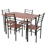 Fémvázas étkezőasztal 4 székkel