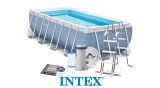 Fémvázas medence szett 400x200x100 cm - INTEX PRISM FRAME 26788