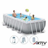 Fémvázas medence szett Intex Prism 400x200x122 cm