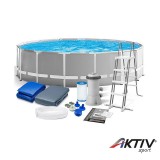 Fémvázas medence szett Intex Prism 457x122 cm