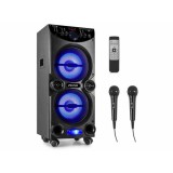 Fenton Live2104 Karaoke szett kereken| USB|SD|Bluetooth| RGB led| 2 mikrofon