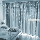 Fényfüggöny, 100 db LED, hidegfehér, 2,2 m - 8 program