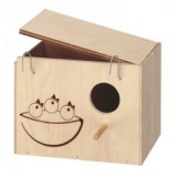 FERPLAST Fészekrakó házikó törpepapagájok számára  19,5 x 14 x 14 cm