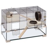 Ferplast Karat 80 Glas Professional rágcsáló ketrec 78,5x45,5x52,5cm (57056217)