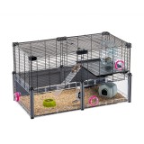 Ferplast Multipla Hamster Nera Gabbia hörcsög, egér birodalom 72,5x37,5x42cm (57007217)
