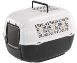 Ferplast Prima díszített macska WC Szénfilteres Fekete