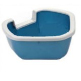 FERPLAST Sarok toalett macskáknak DAMA - kék - 57,5 x 51,5 x 22 cm